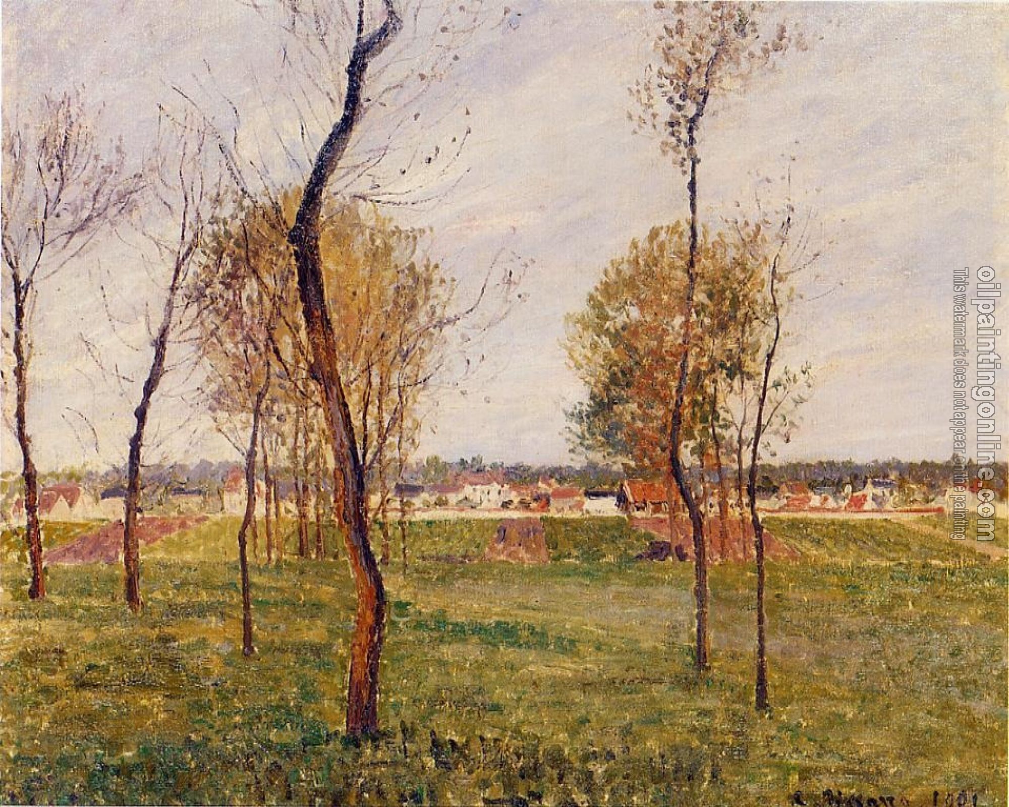 Pissarro, Camille - A Meadow in Moret